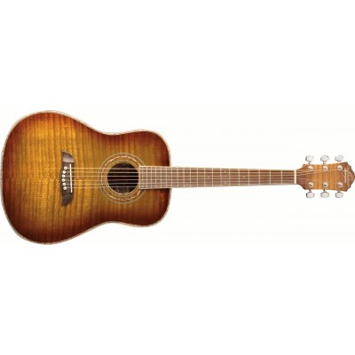 Oscar Schmidt OG1FYS 3/4 Size Dreadnought Acoustic Guitar (High Gloss)Flame Yellow Sunburst   567132392